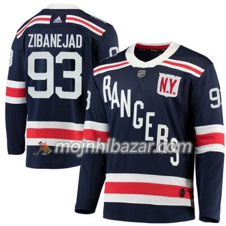 Dresovi New York Rangers Mika Zibanejad 93 2018 Winter Classic Adidas Navy Plava Authentic - Muške